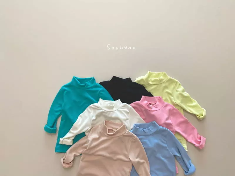 Soybean - Korean Children Fashion - #stylishchildhood - Boodle Half Turtleneck Tee - 2