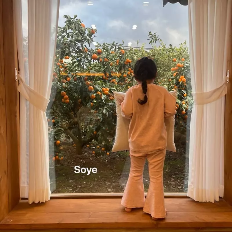 Soye - Korean Children Fashion - #Kfashion4kids - Terry Top Bottom Set - 2