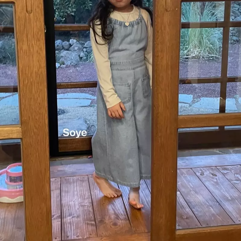 Soye - Korean Children Fashion - #fashionkids - Denim Dungarees