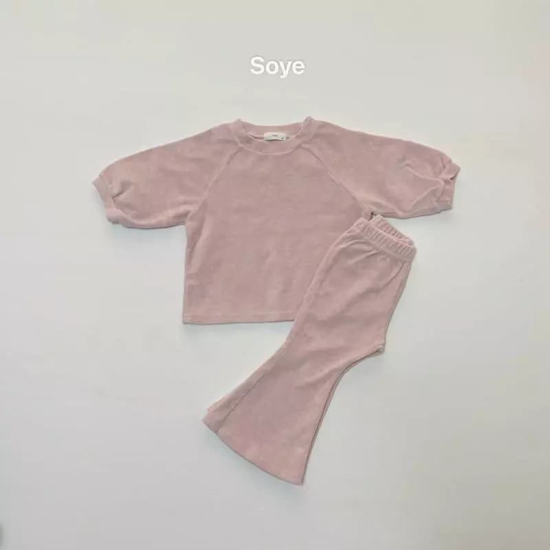 Soye - Korean Children Fashion - #prettylittlegirls - Terry Top Bottom Set - 6