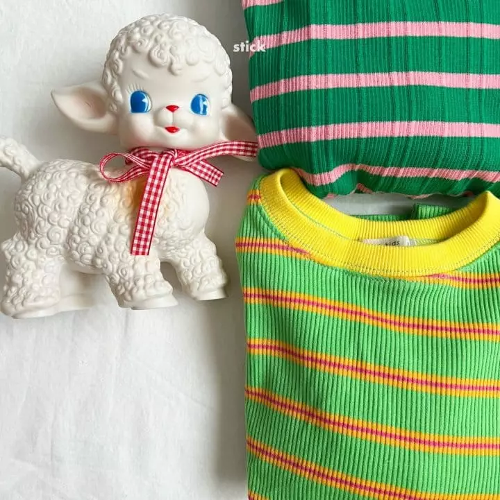 Stick - Korean Children Fashion - #prettylittlegirls - Lemo Stripes Tee - 4