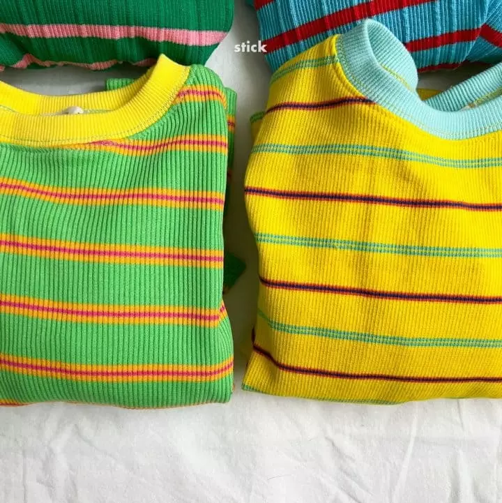 Stick - Korean Children Fashion - #childofig - Lemo Stripes Tee - 5