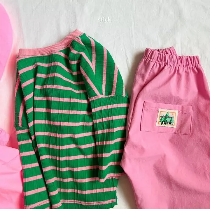 Stick - Korean Children Fashion - #childofig - Charile Stripes Tee - 3
