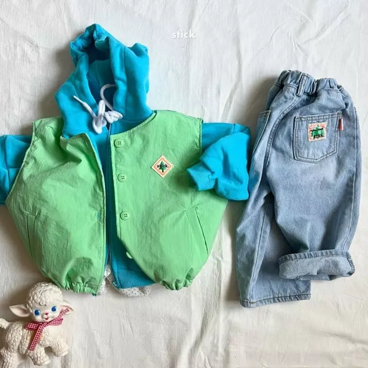 Stick - Korean Children Fashion - #childrensboutique - Brush Jeans with Mom - 2