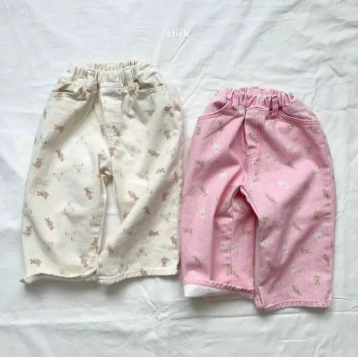 Stick - Korean Children Fashion - #childrensboutique - Bear Bear Jeans