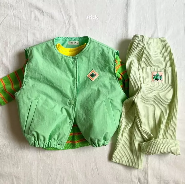 Stick - Korean Children Fashion - #childrensboutique - Cotton Rib Pants - 7