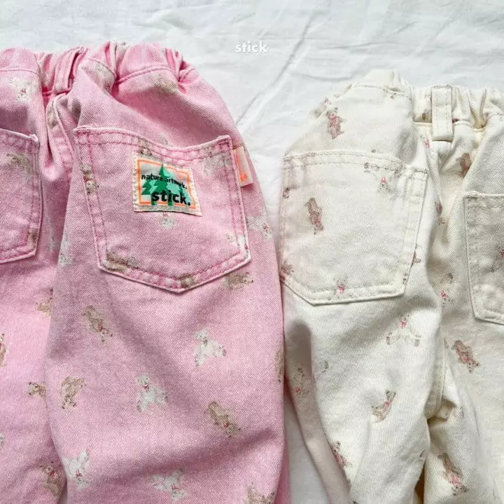 Stick - Korean Children Fashion - #designkidswear - Bear Bear Jeans - 2
