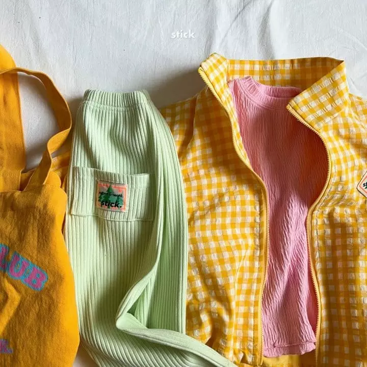 Stick - Korean Children Fashion - #designkidswear - Cotton Rib Pants - 8
