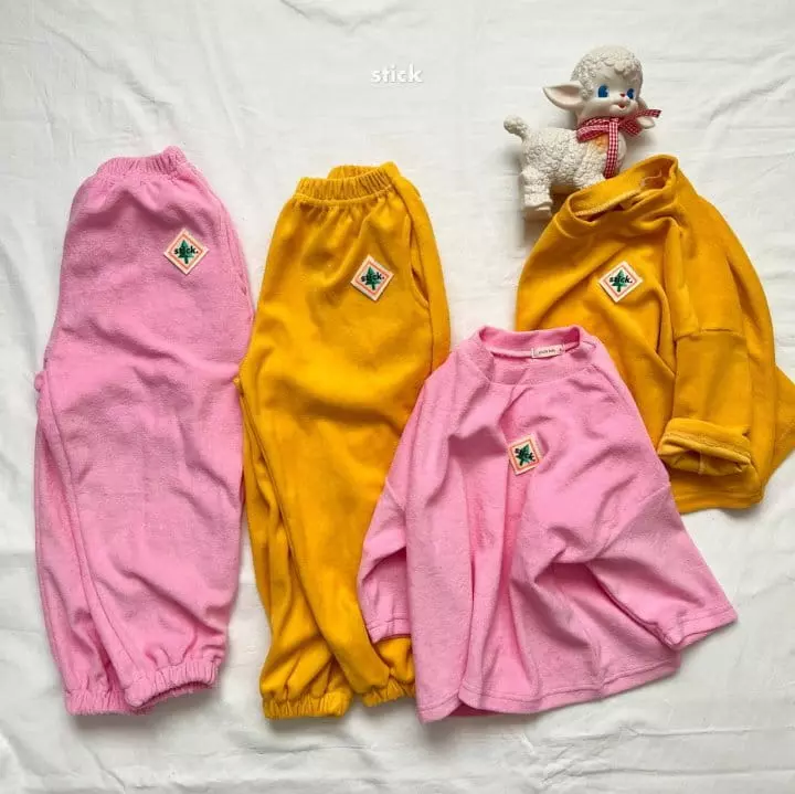 Stick - Korean Children Fashion - #designkidswear - Towel Jogger Pants