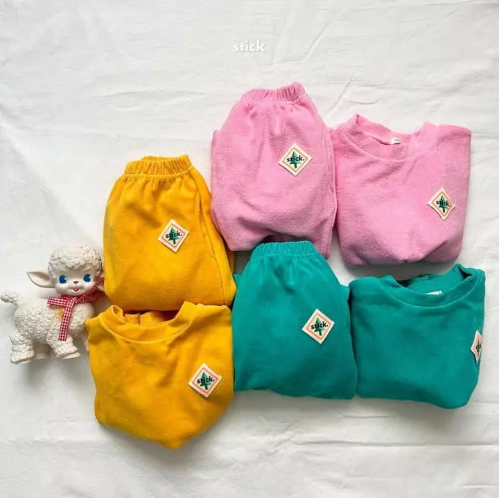 Stick - Korean Children Fashion - #discoveringself - Towel Jogger Pants - 2