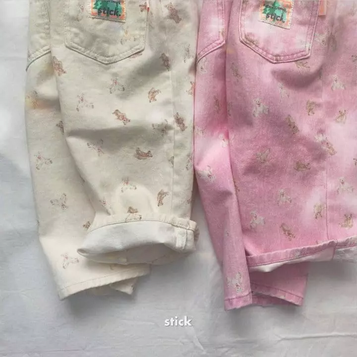 Stick - Korean Children Fashion - #discoveringself - Bear Bear Jeans - 4