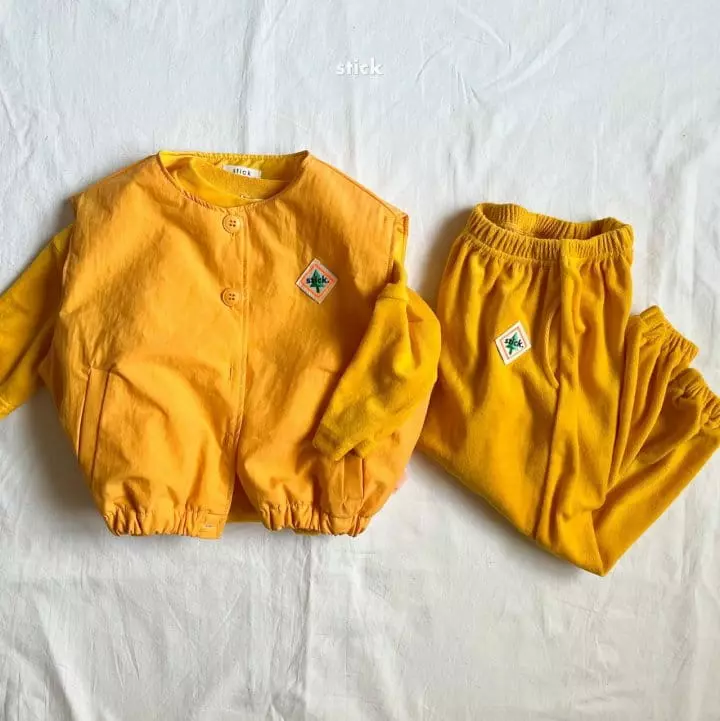 Stick - Korean Children Fashion - #kidsstore - Towel Jogger Pants - 5