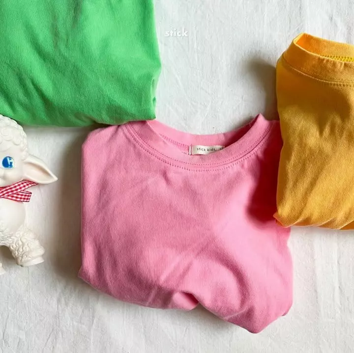 Stick - Korean Children Fashion - #prettylittlegirls - Color Boxy Tee with Mom