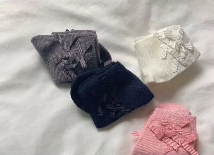 Teamand - Korean Children Fashion - #Kfashion4kids - Small Ribbon Socks [set of 4] - 5