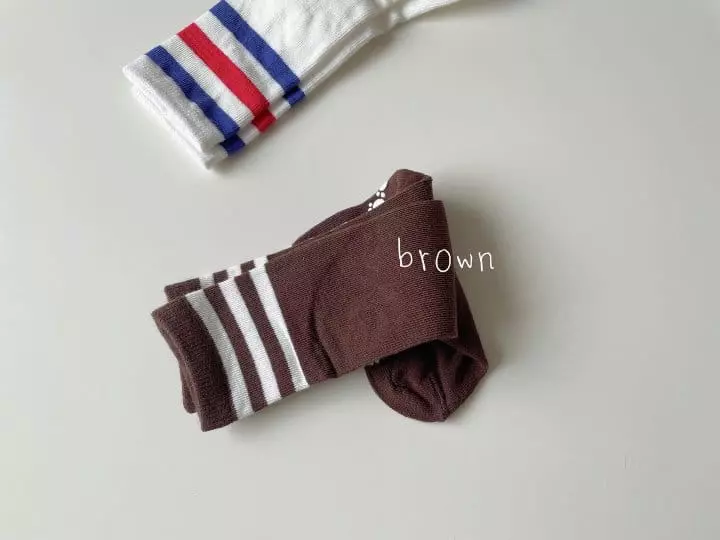 Teamand - Korean Children Fashion - #childofig - Three Knee Socks [set of 7] - 7