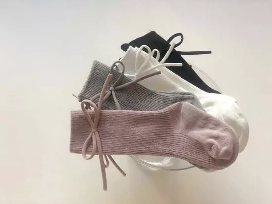 Teamand - Korean Children Fashion - #childofig - Bong Ribbon Knee Socks [set of 4] - 5