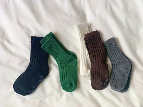 Teamand - Korean Children Fashion - #childrensboutique - Tree Rib Socks [set of 5] - 2