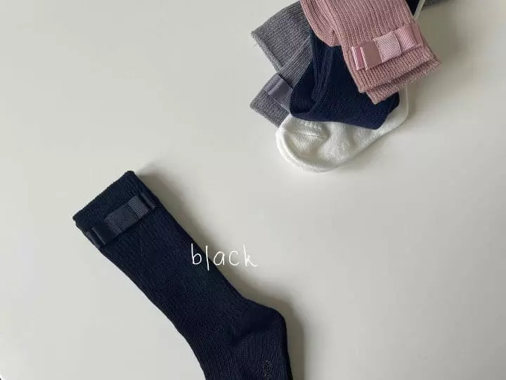Teamand - Korean Children Fashion - #designkidswear - Ribbon Rib Knee Socks [set of 5] - 5