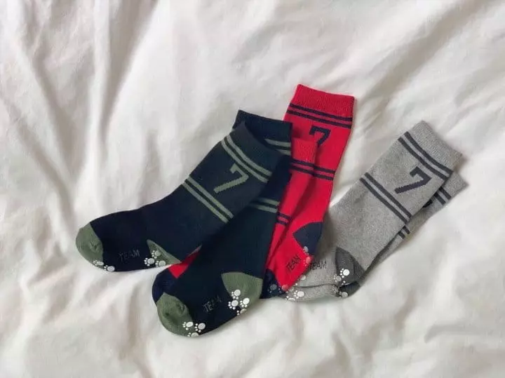 Teamand - Korean Children Fashion - #discoveringself - Sevenn Knee Socks [set of 4] - 7