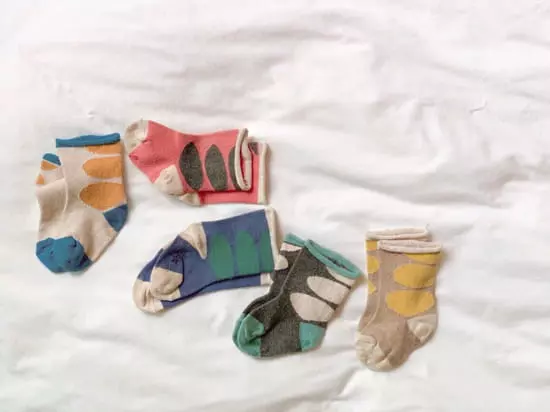 Teamand - Korean Children Fashion - #fashionkids - Dot Socks [set of 5] - 4