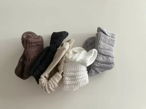 Teamand - Korean Children Fashion - #kidsshorts - Loose Socks [set of 5] - 3