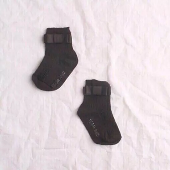 Teamand - Korean Children Fashion - #kidsstore - Ribbon Rib Socks [set of 5] - 3