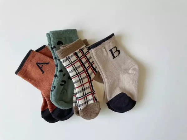 Teamand - Korean Children Fashion - #kidsstore - Marlang Socks [set of 4] - 2
