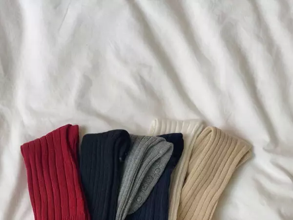 Teamand - Korean Children Fashion - #kidsstore - Muzi Rib Knee Socks [set of 8] - 8