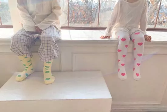 Teamand - Korean Children Fashion - #kidzfashiontrend - Heart Tights - 6