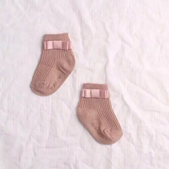 Teamand - Korean Children Fashion - #kidsstore - Ribbon Rib Socks [set of 5] - 4