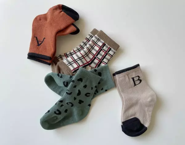 Teamand - Korean Children Fashion - #littlefashionista - Marlang Socks [set of 4] - 5