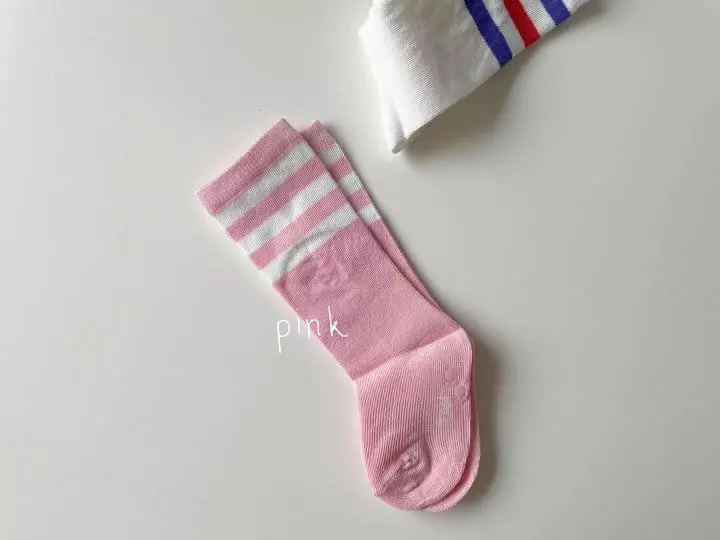 Teamand - Korean Children Fashion - #littlefashionista - Three Knee Socks [set of 7] - 3