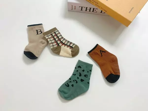 Teamand - Korean Children Fashion - #magicofchildhood - Marlang Socks [set of 4] - 6