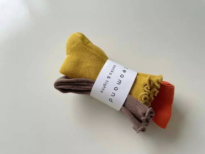 Teamand - Korean Children Fashion - #magicofchildhood - Poly Knee Socks [set of 3] - 3