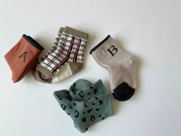 Teamand - Korean Children Fashion - #minifashionista - Marlang Socks [set of 4] - 7