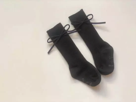 Teamand - Korean Children Fashion - #minifashionista - Bong Ribbon Knee Socks [set of 4] - 4