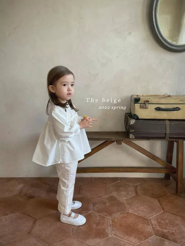 The Beige - Korean Children Fashion - #stylishchildhood - Frill Blouse - 4