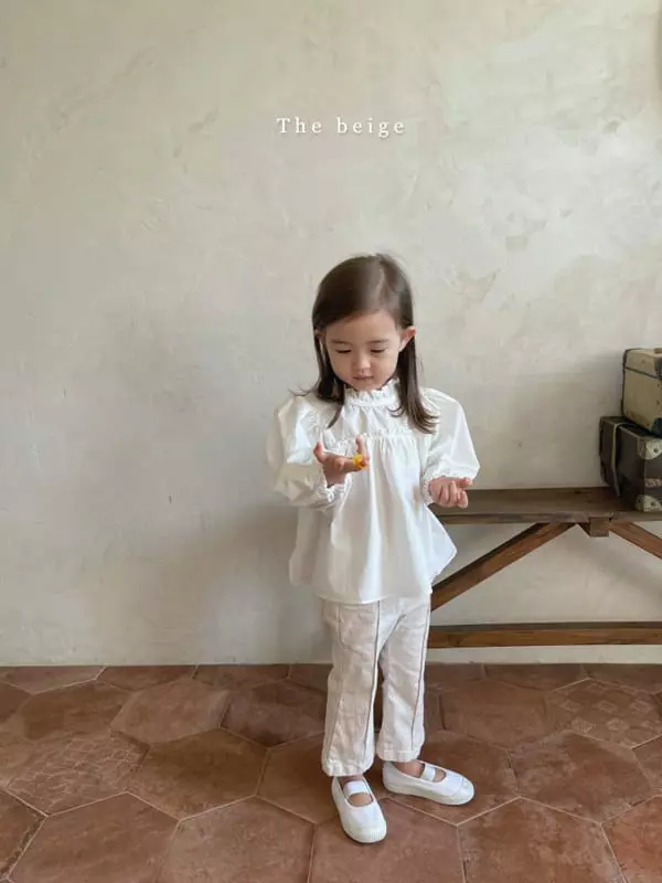 The Beige - Korean Children Fashion - #designkidswear - Frill Blouse - 6