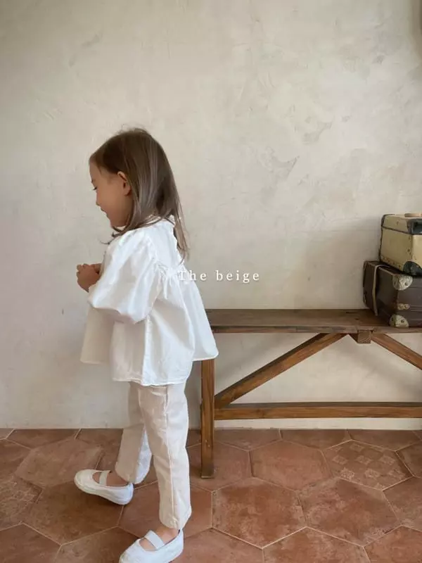 The Beige - Korean Children Fashion - #kidsshorts - Frill Blouse - 9
