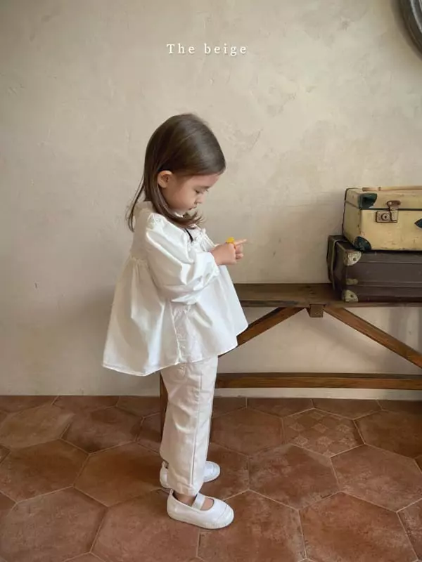The Beige - Korean Children Fashion - #stylishchildhood - Frill Blouse - 3