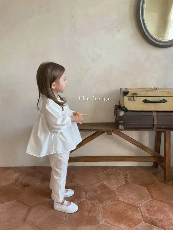 The Beige - Korean Children Fashion - #todddlerfashion - Frill Blouse