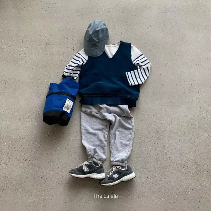 The Lalala - Korean Children Fashion - #Kfashion4kids - Line Knit Vest - 9