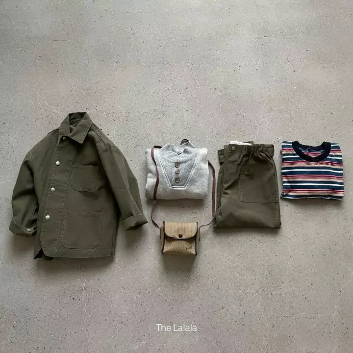 The Lalala - Korean Children Fashion - #designkidswear - Multi Line Tee - 9