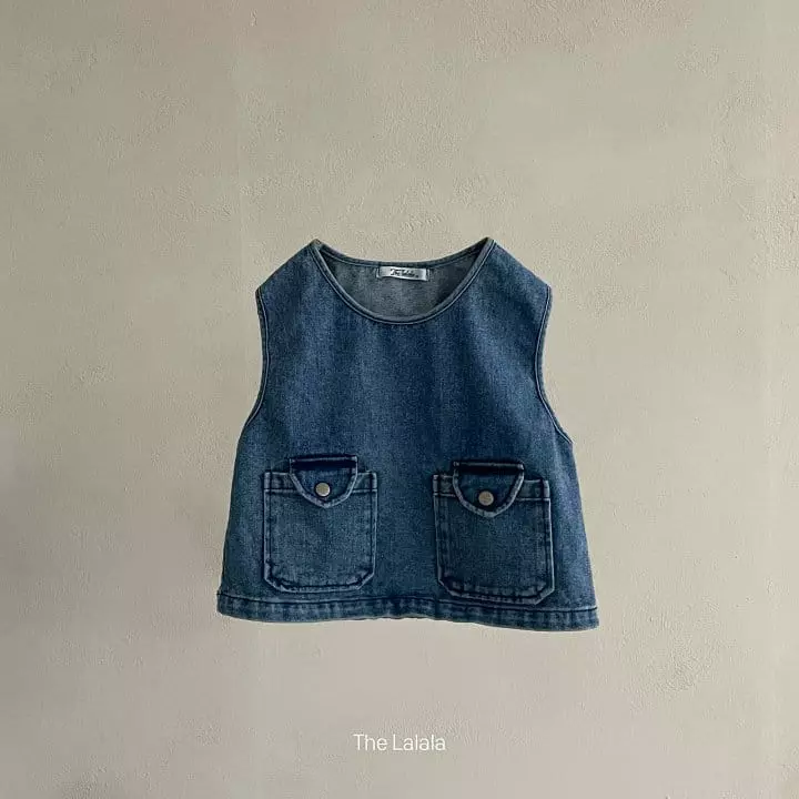 The Lalala - Korean Children Fashion - #designkidswear - Potter Denim Vest