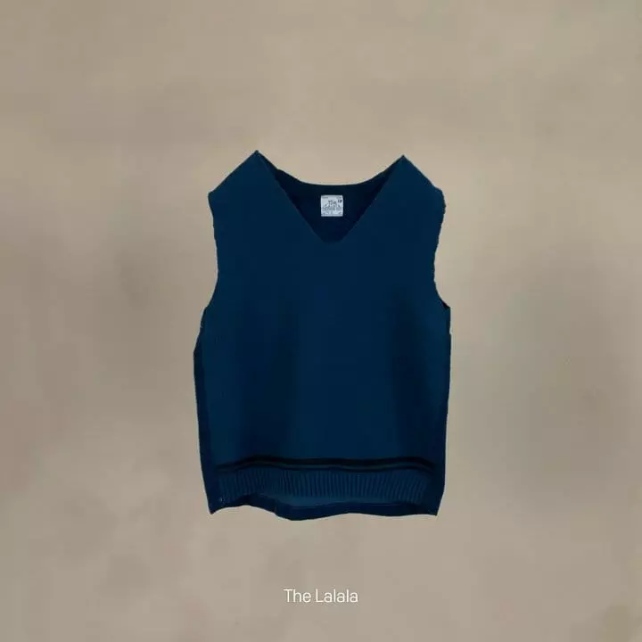 The Lalala - Korean Children Fashion - #fashionkids - Line Knit Vest - 5