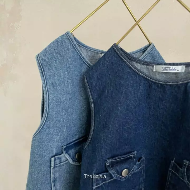 The Lalala - Korean Children Fashion - #fashionkids - Potter Denim Vest - 3