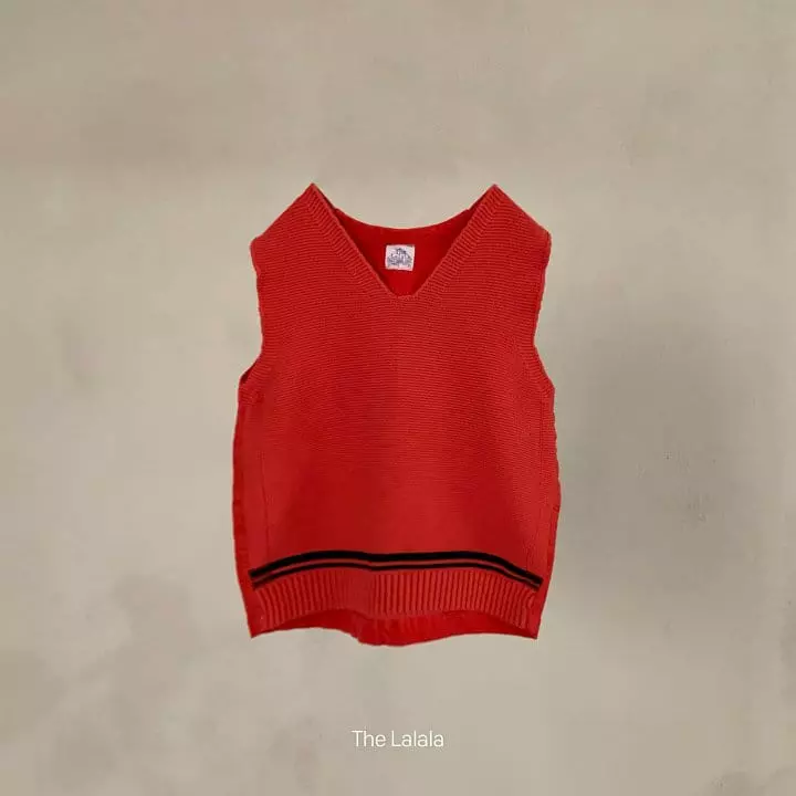 The Lalala - Korean Children Fashion - #kidsstore - Line Knit Vest - 7