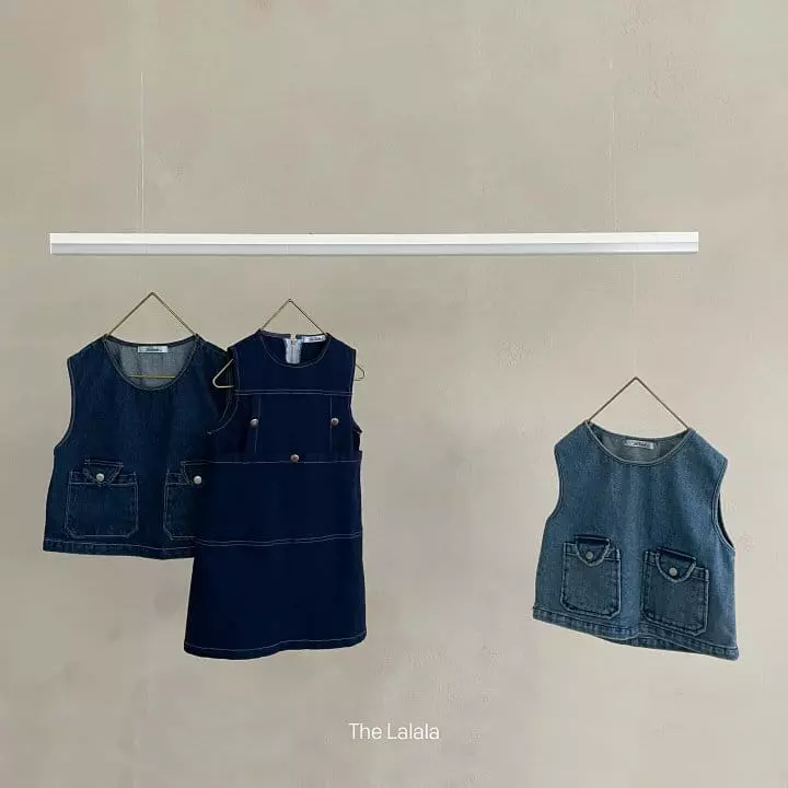 The Lalala - Korean Children Fashion - #kidsstore - Potter Denim Vest - 5