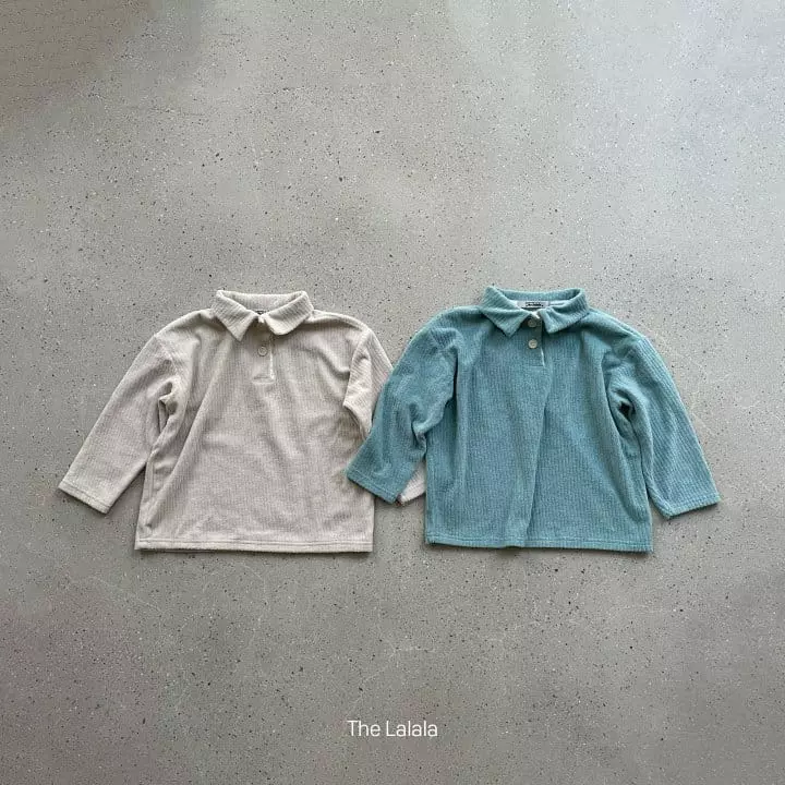 The Lalala - Korean Children Fashion - #kidsstore - Terry Collar Tee