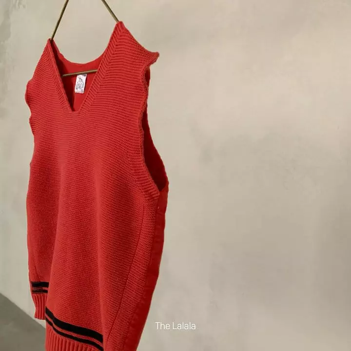The Lalala - Korean Children Fashion - #kidzfashiontrend - Line Knit Vest - 8